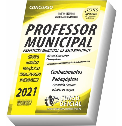 Apostila Belo Horizonte Pbh Professor Municipal Parte Comum