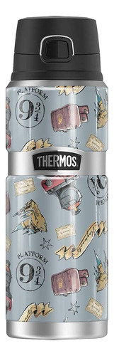 Termo Botella Harry Potter Acuarela Hogwarts Express Patron Varios