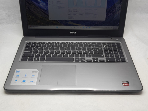 Laptop Dell Inspiron 15 Amd 16gb Ram 512gb Ssd Radeon R5 Gris (Reacondicionado)