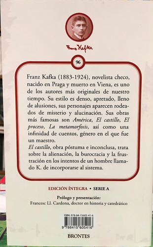 El Castillo. Franz Kafka. Ed. Fontana