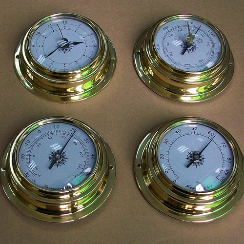 Reloj Barómetro Para Barco, Termómetro, Higrómetro, Clima, 4