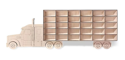 Caja Organizadora Camion Para Autos En  Madera Para Pared