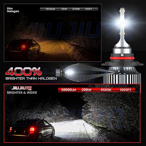Kit Focos Led 9005 9006 Para Dodge Journey 2009-17 2018 2019