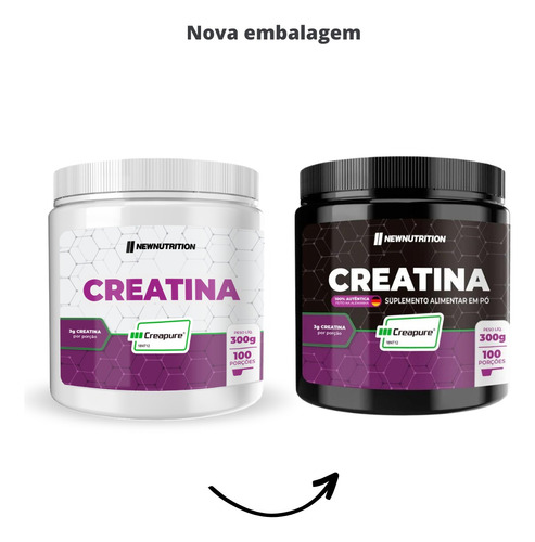 2x Suplemento Em Pó Creatina Creapure Monohidratada 300g