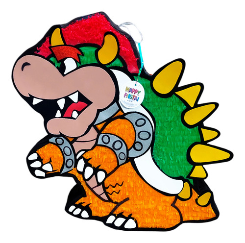 Piñata Premium 90 Cm Personalizada Fiesta Cumpleaños Niños Bowser
