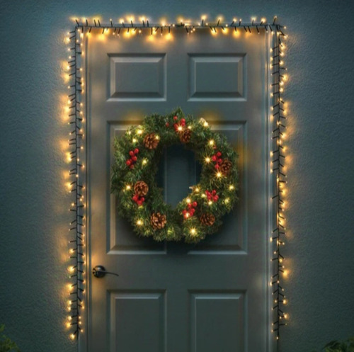 Luces De Navidad Y Decorativas Betterware 24835 4m De Largo 0v - Blanco Con Cable Negro