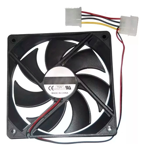Ventilador Fan Cooler Pc 8x8cm 12v 0.18a Conector Molex 4pin