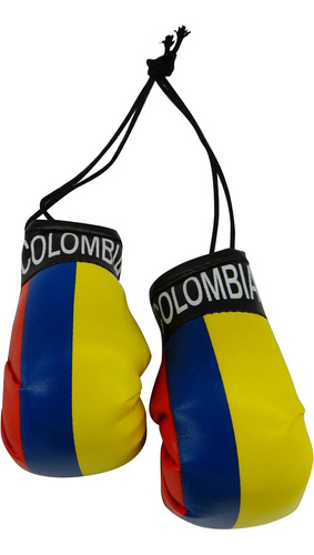 Colombia País Bandera Mini Guantes De Boxeo Para Colgar A Tr