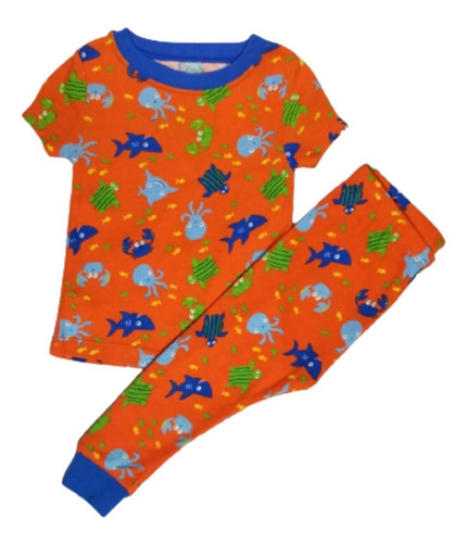 Pijama Para Bebe Niño Animales Marinos