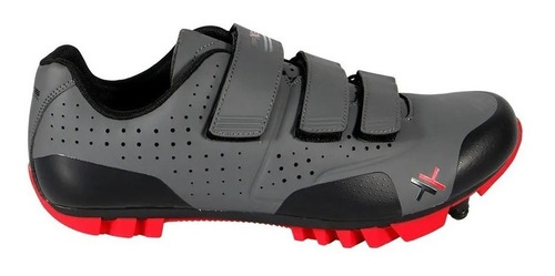 Imagem 4 de 5 de Sapatilha Mattos Racing Tt Clip Bicicleta Mtb Vermelha Cinza