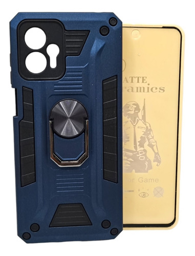 Funda Para Moto G13 G23 Rudo Anillo Protector Cámara + Mica