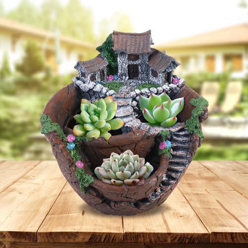 Flores Artificiales Bestomz Micro Landscape Y Plantas Sucule