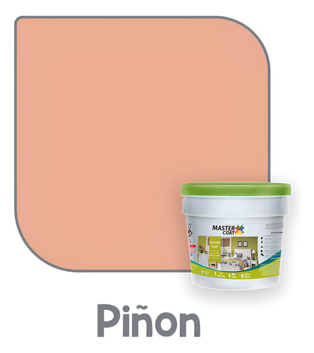 Pintura Vinílica Master Flat Int/exteror Master Coat 4l Piñón Mate
