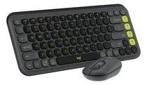 Comprar Kit Teclado Y Mouse Logitech Pop Icon, Español Mouse Negro Teclado Negro