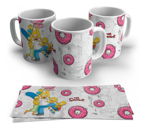 Taza De Ceramica Simpson Packx5