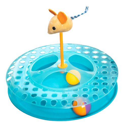 Catstages Cheese Chase Catnip Juguete Interactivo Con Pista