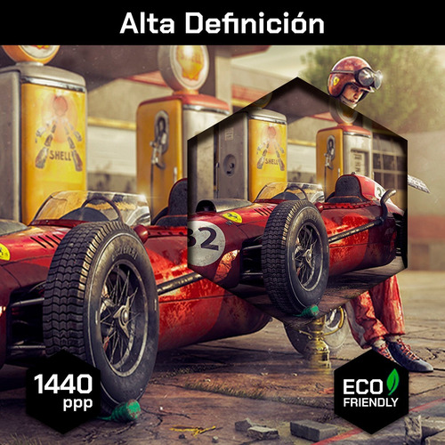 Imagen 3 de 10 de Cuadro Decorativo Canvas Coches Ferrari F1 Estacion De Gas