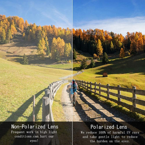 Imagen 7 de 7 de Gafas Lentes De Sol Polarizadas Ciclismo Gafas De Sol