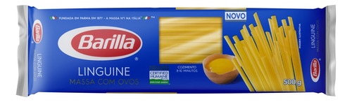 Macarrão com Ovos Linguine Barilla Pacote 500g