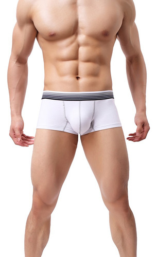 Calzoncillos Tipo Bóxer A Rayas Para Hombre, Con Bolsa Abult