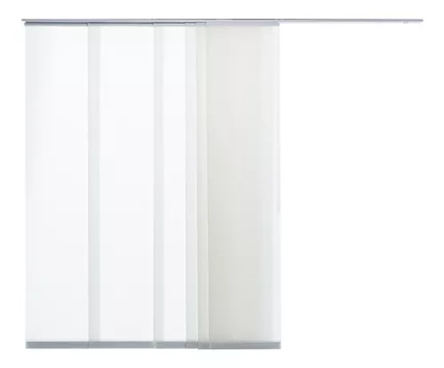 4-Vías Rail de Pared Panel Japonés, de cualquier tamaño Personalizado,  rieles Deslizantes para Cortinas/Paneles, riel de aluminio blanco. -   México