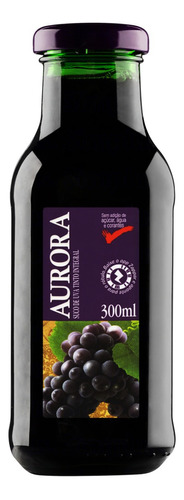 Suco de uva tinto  Aurora sem glúten 300 ml 