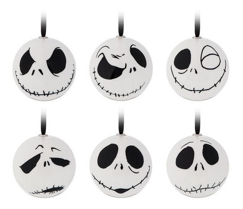 Adornos Navidad Esferas Para Árbol Jack Skellington Sally 6p