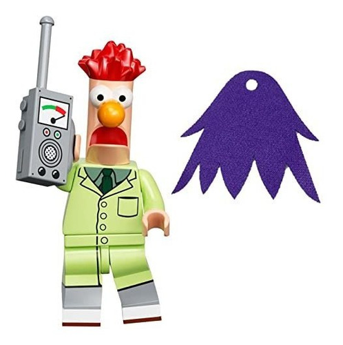 Lego Minifigure Muppets Series Beaker Minifig, Color Morado