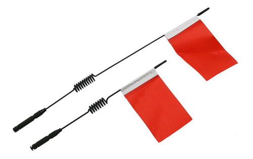 Pack De 2 Antenas Metálicas Con Bandera Universal Para 1/10