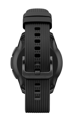 Imagen 4 de 5 de Samsung Galaxy Watch (Bluetooth) 1.2" caja 42mm de acero inoxidable midnight black, malla black de silicona y bisel midnight black SM-R810