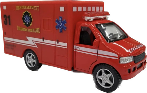Kinsmart Equipo De Rescate Ambulancia 5 Cabina De Metal