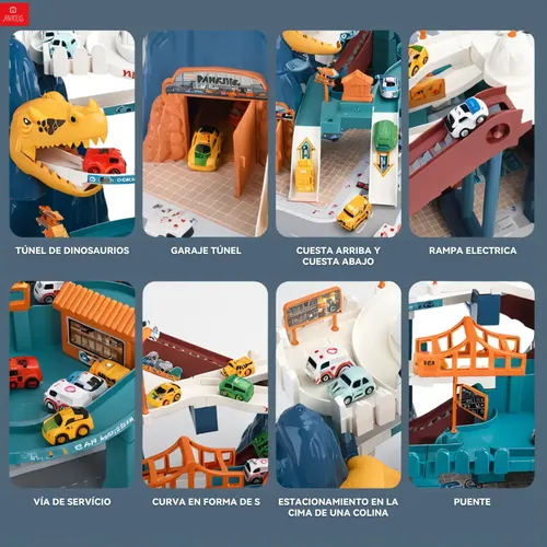 Pistas Autos Armables Juguete Niños Aventura De Dinosaurio Color Azul Anikids | Cuotas sin interés Pistas Autos Armables Juguete Niños Aventura De Dinosaurio Color Azul Anikids | Cuotas sin interés