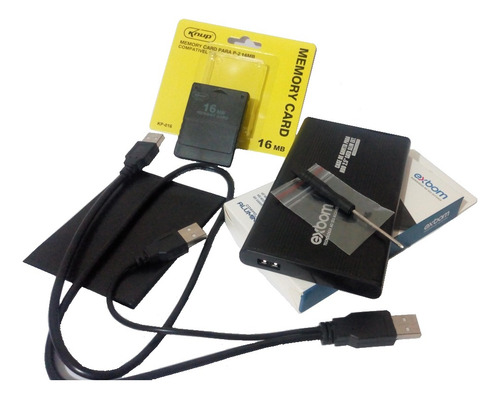 Kit Opl Hd 750gb Memory Card 16mb Playstation 2 Ps2 Jg0s521