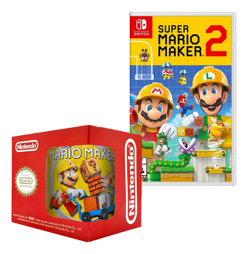 Super Mario Maker 2 Nintendo Switch Y Taza 1