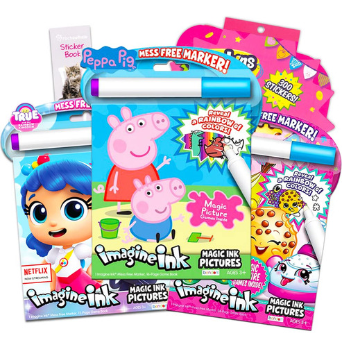 Peppa Pig Imagine Ink - Juego De 3 Libros De Actividades De.