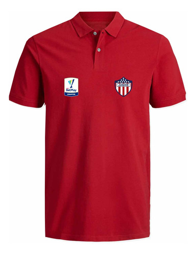 Camiseta Tipo Polo Atlético Junior F P C Futbol Colombia