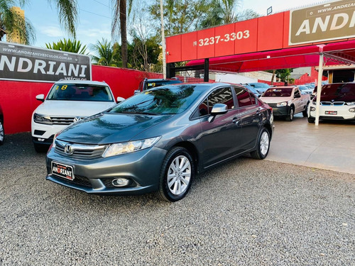 Honda Civic Sedan Lxs 1.8 Cinza 2014