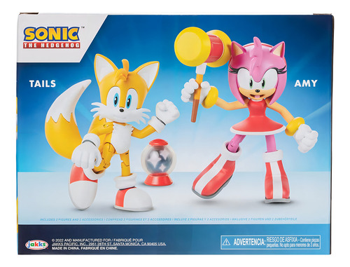 Sonic - Figuras De Tails Y Amy Día Del Niño