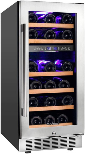 Aobosi Refrigerador Cava De Vinos Doble 28 Botellas