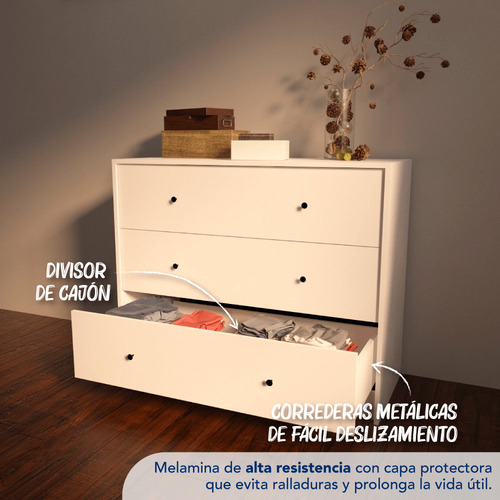 Imagen 6 de 7 de Cómoda Centro Estant Cm102 Blanco