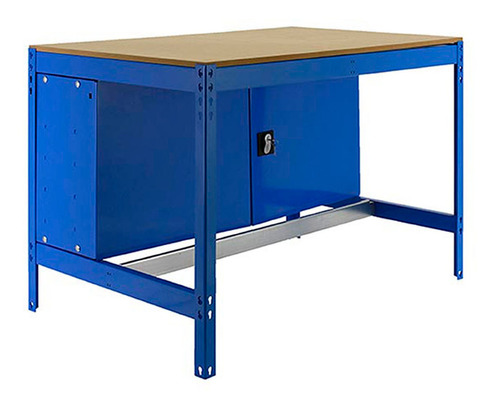 Banco Simonwork Bt0 Cabinet 900 Azul/madera Simonrack