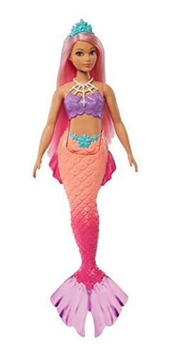 Barbie Dreamtopia Mermaid Doll (curvy, Pink Hair) Con Pink O
