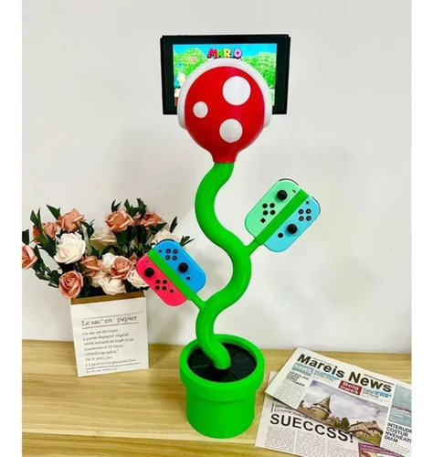 Soporte Nintendo Switch - Estación De Carga Flor Carnívora