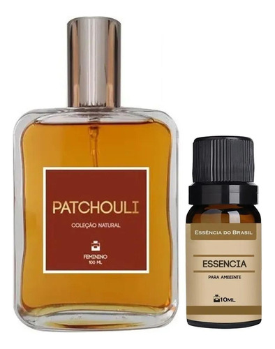Kit Perfume Feminino Patchouli 100ml + Essência De Patchouli