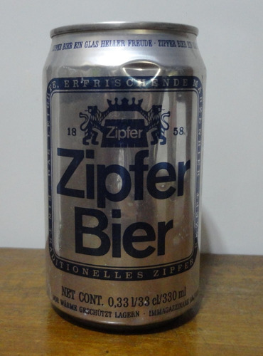 Lata Zipfer Bier 330ml Austria, Vacía