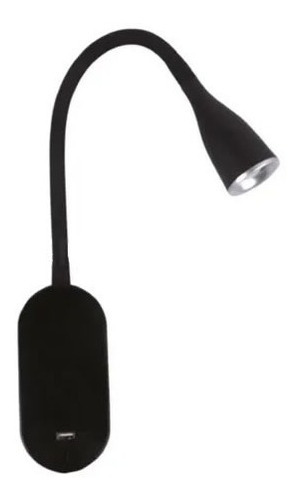 Aplique Pared Velador Flexible Led Con Interruptor Con Usb 