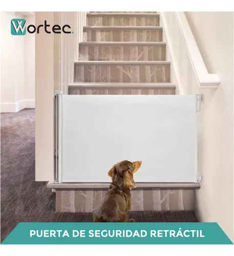 Puerta Seguridad Bebe Plegable Enrollable P/ Escalera Wortec