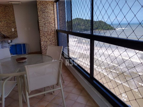 Imagem 10 de 23 de Excelente Apartamento Frente Mar, 3 Quartos Sendo 1 Suíte,sacada Com Churrasqueira, 2 Garagens - 293