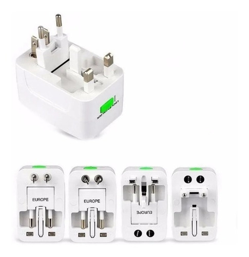 Imagen 3 de 7 de Enchufe Universal Viaje Adaptador Corriente + Envio