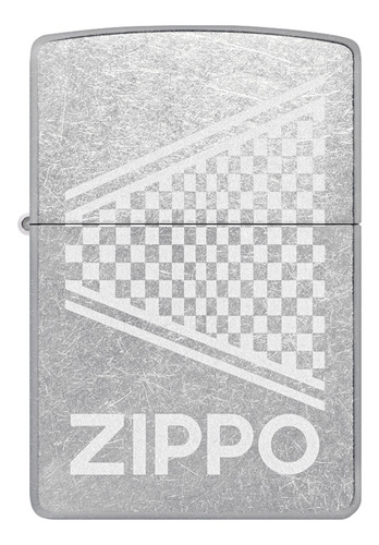 Imagen 2 de 10 de Encendedor Zippo Lighter Design Street Chrome Logo Lustre
